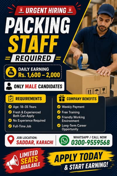 PACKING JOB 40,000 TO 60,000