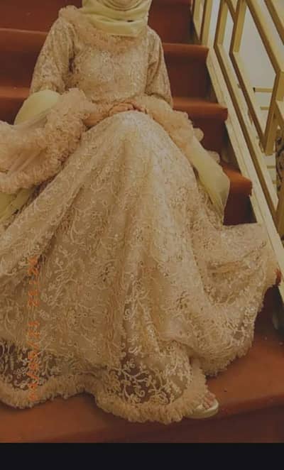 Peach Maxi For Party Wear & Weeding