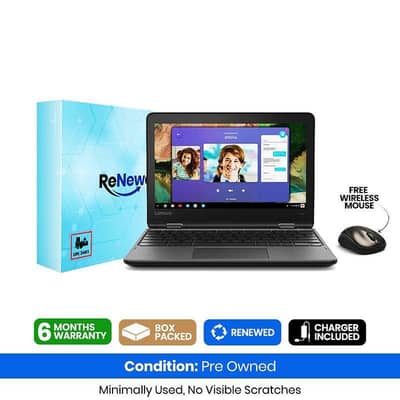 Lenovo ChromeBook 300E x360 | Available on installment