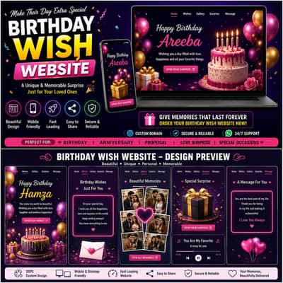 Custom Birthday Wish Website | Personalized Surprise Gift Website