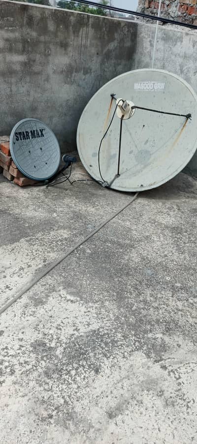 Dish + Receiver Wifi Wala + wire