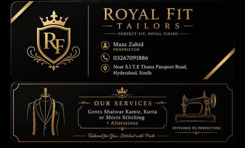 Royal Fit Tailors – Premium Gents Stitching at Affordable Prices