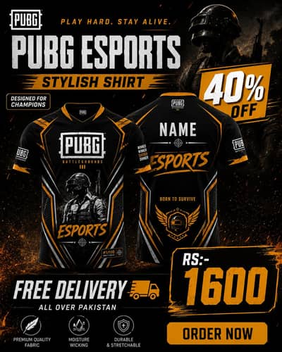 NEW PUBG STYLISH SHIRTS WITH NAME
