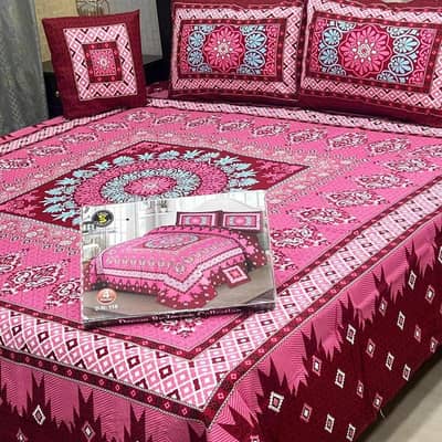 cotton double bedsheets set