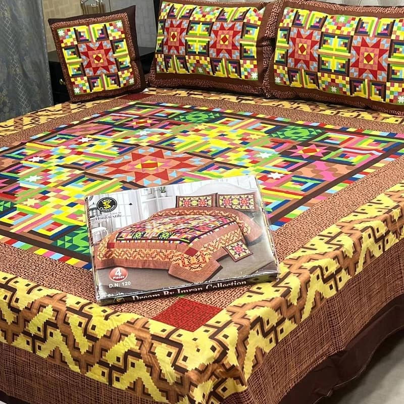 cotton double bedsheets set 1