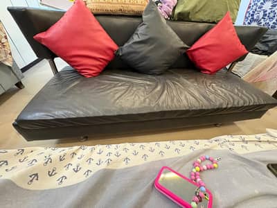 3 seater leather sofa