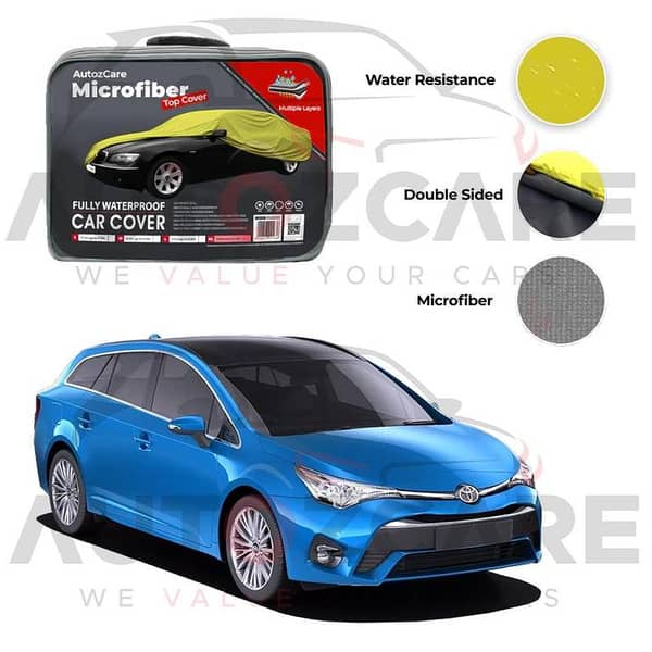 Toyota Avensis Microfiber Car Top Cover - Model 2009-2018