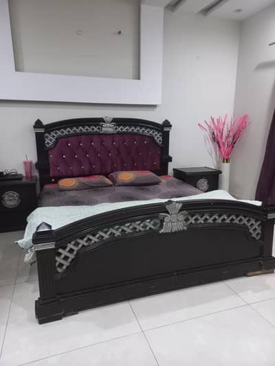 pure sisam wood bed set for sale