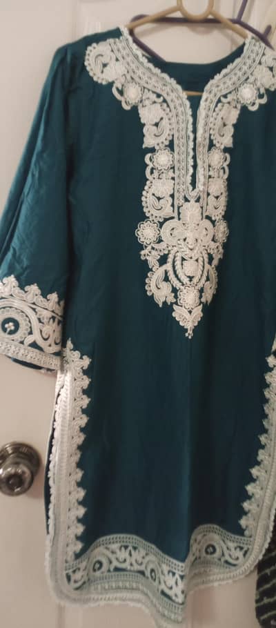 embroidery cotton 3piece for women