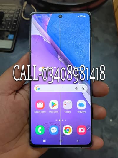 Samsung NOTE 20 5G SNAPDRAGON 865 64MP SCREEN CRACK CALL-03408981418