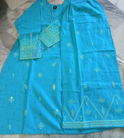 2 piece cotton stitch dress