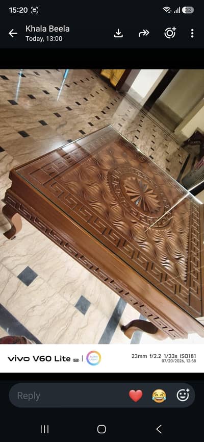 square table of brown color f