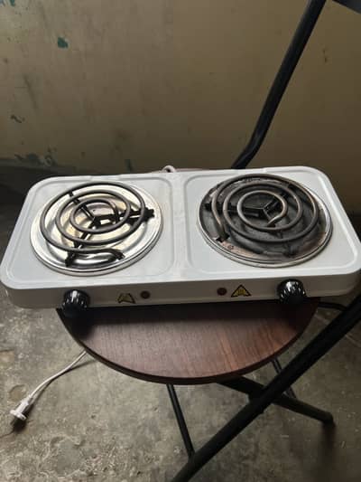 Electric Stove - Dual Coil Burner, Fast Heating