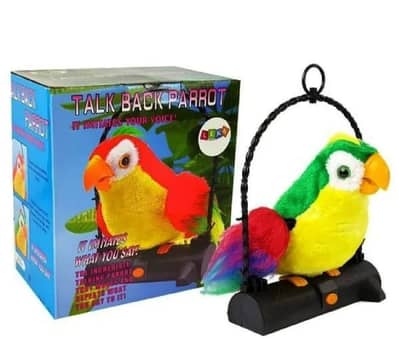 Electrical Pluch Parrot Toy Multicolor For Kids