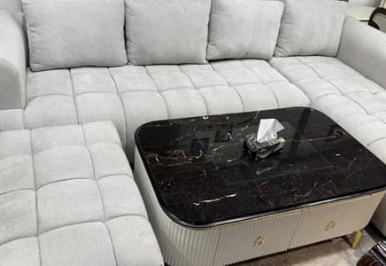L shape bubble sofa for sale with coffee table