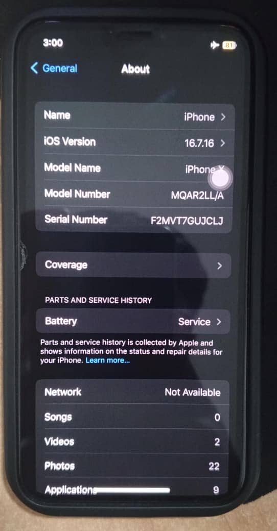 Apple iPhone X 7