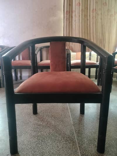Beautiful furnished wood chair Available