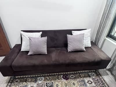 Sofa Come Bed – Brown – Good Condition