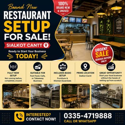 Fast Food Restaurant for Sale Cantt Sialkot