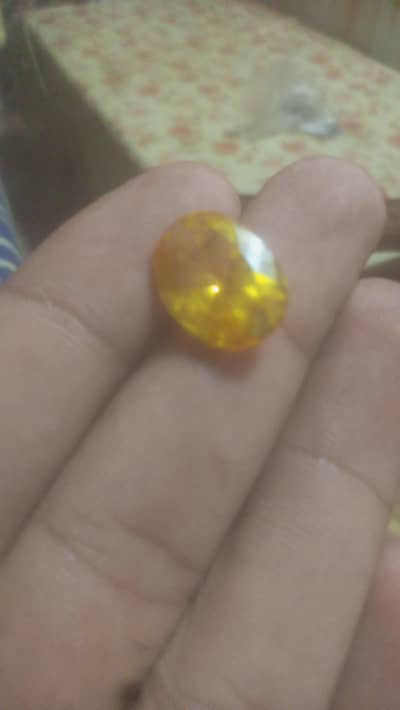 Yellow Saphire pukhraj stone