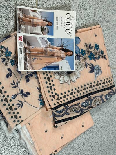 women's 3pcs unstitched dresses