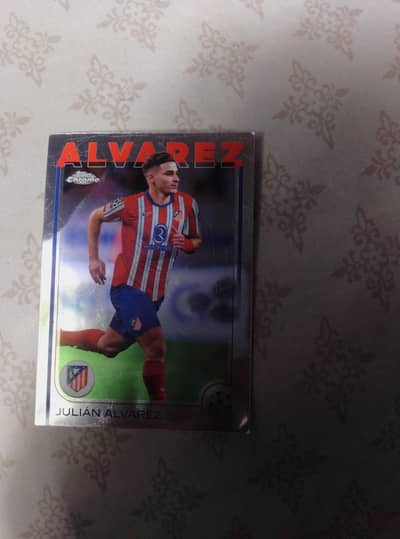 Julian Alvarez tops chrome card