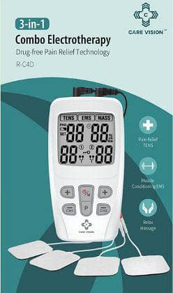care vision 3 in 1 tens, ems, massage machine