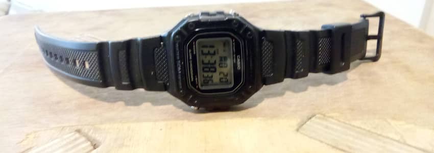 CASIO VINTAGE DIGITAL WATCH [W-218H-1AVDF] for Sale | BLACK COLOUR