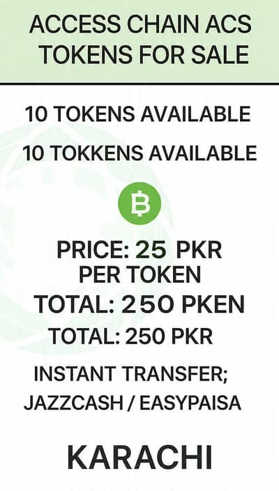 Access Chain ACS Crypto Tokens For Sale