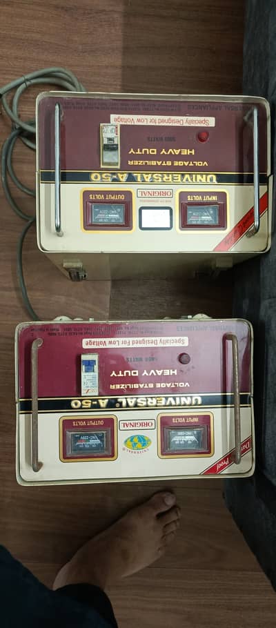 Universal A-50 Voltage Stabilizers (Pair) 5000W - Working