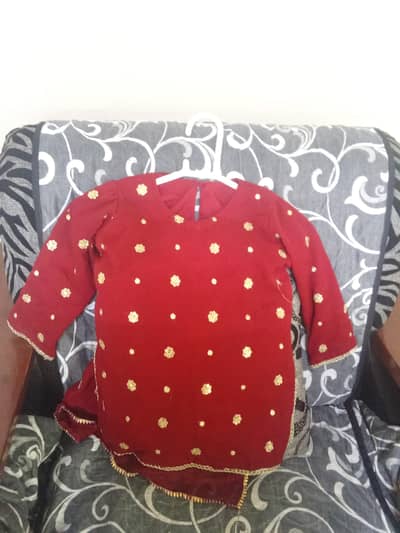 Maroon Gharara suit