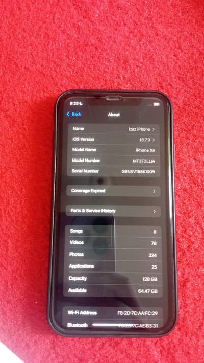 iPhone XR 128GB Black - 90% Battery - JV