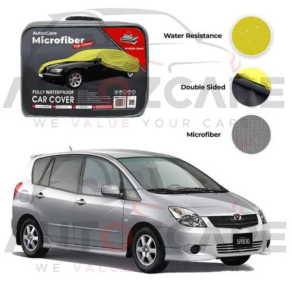 Toyota Corolla Spacio Microfiber Car Top Cover - Model 2001-2026