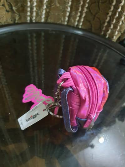 a key chain for bag