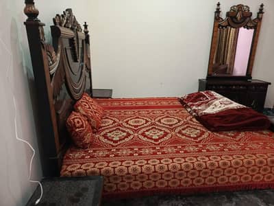 Bed With Side tables+dressing +mattress