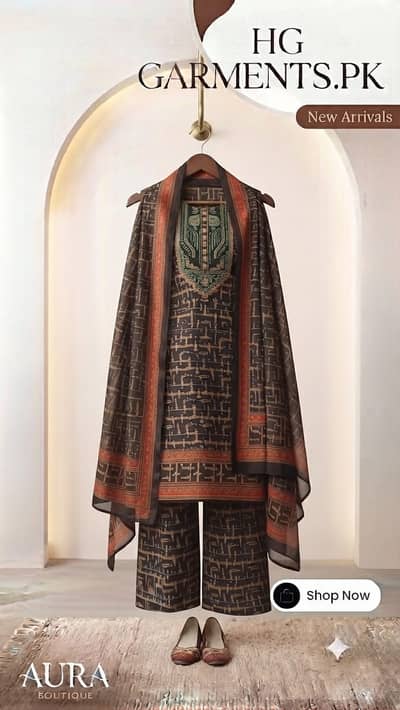 Ladies 3 Piece Suit | Women's Stitched Dress | Lawn Cotton Collection