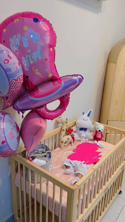 Wooden Baby Cot