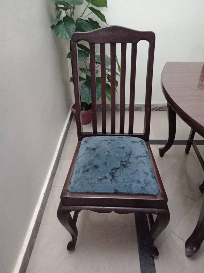 Solid Wood Dining Table with Chairs 1