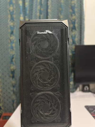 Thunder RGB Gaming PC case Mesh Front Panel, 4 fans already installed