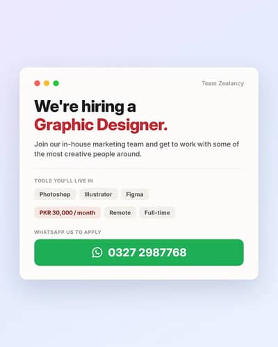 Hiring: Graphics Designer [Remote Job]