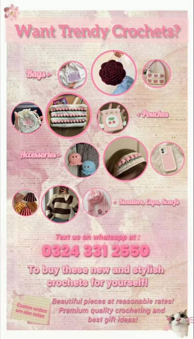 Customized Crochet items