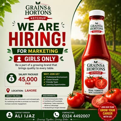 Female Marketing Staff Required | Jobs | Lahore