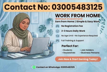 Online work available.