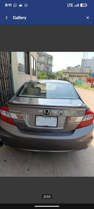 Honda Civic VTi Oriel Prosmatec 2015
