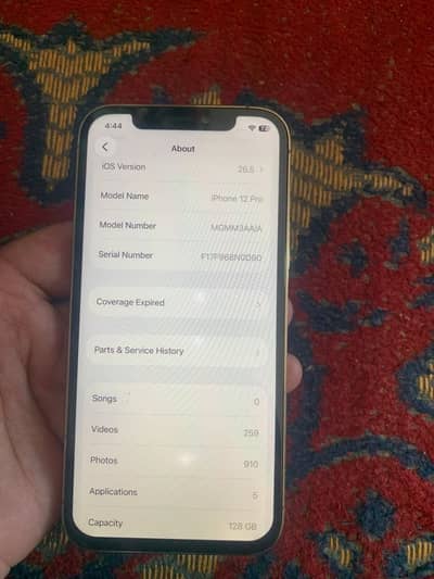 iPhone 12 Pro non pta 128 battery 80