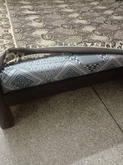 Wooden King Size Bed with Mattress – Urgent Sale
