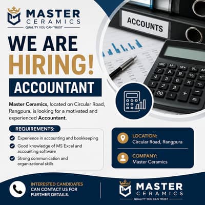 Accountant Required – Master Ceramics