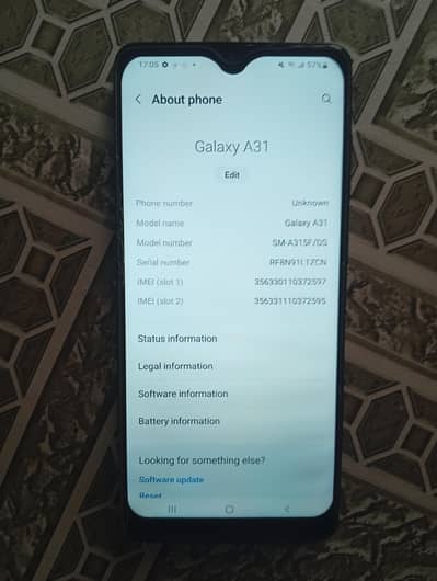 Samsung Mobile A31