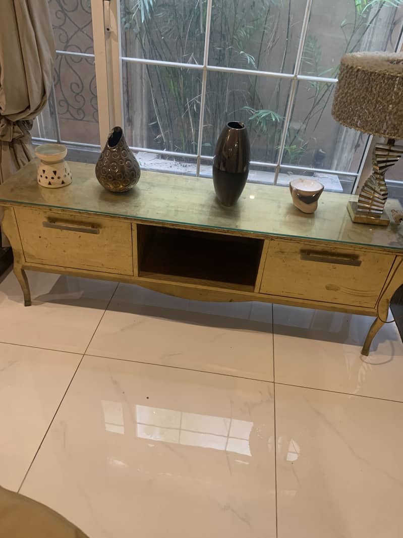 Golden console table 0