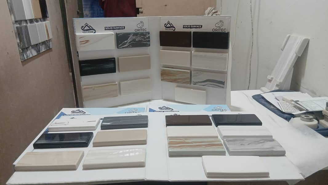 Polystone Solid Surface Sheets | Kitchen Counter | Vanity Top |Decore 3